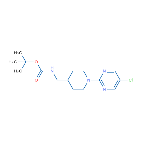 tert-Butyl ((1-(5-chloropyrimidin-2-yl)piperidin-4-yl)methyl)carbamate 1g