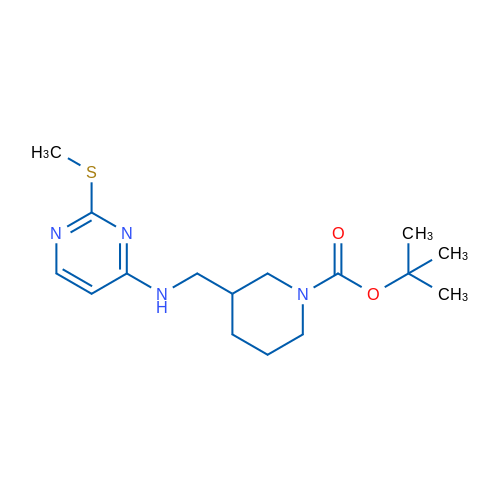 tert-Butyl 3-(((2-(methylthio)pyrimidin-4-yl)amino)methyl)piperidine-1-carboxylate 1g