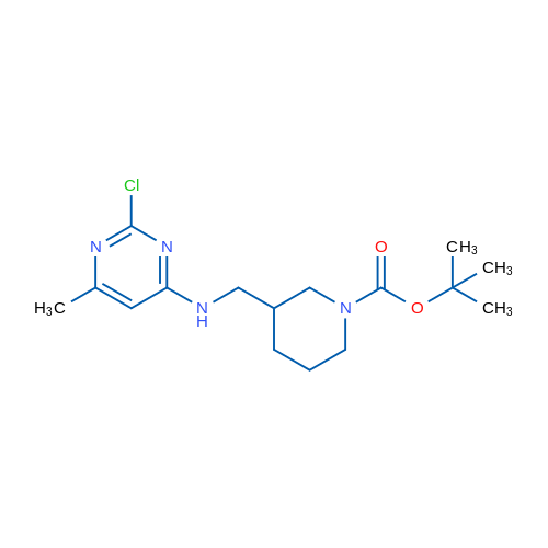 tert-Butyl 3-(((2-chloro-6-methylpyrimidin-4-yl)amino)methyl)piperidine-1-carboxylate 1g