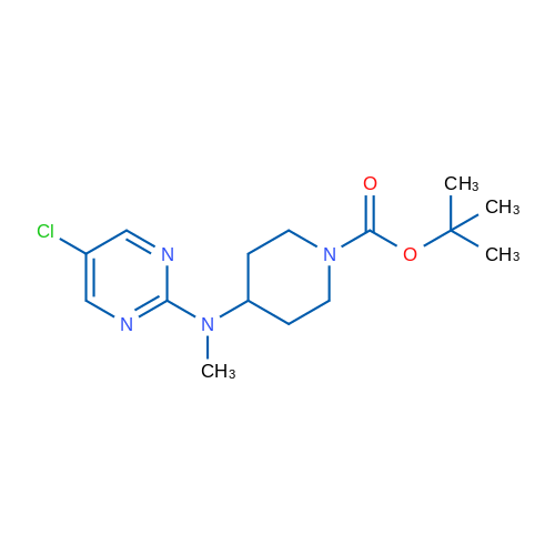 tert-Butyl 4-((5-chloropyrimidin-2-yl)(methyl)amino)piperidine-1-carboxylate 1g