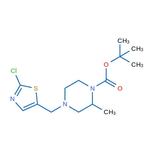 tert-Butyl 4-((2-chlorothiazol-5-yl)methyl)-2-methylpiperazine-1-carboxylate 1g