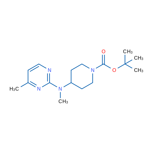 tert-Butyl 4-(methyl(4-methylpyrimidin-2-yl)amino)piperidine-1-carboxylate 1g