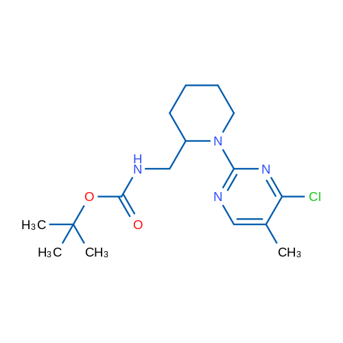 tert-Butyl ((1-(4-chloro-5-methylpyrimidin-2-yl)piperidin-2-yl)methyl)carbamate 1g