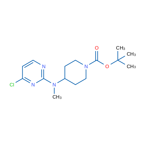 tert-Butyl 4-((4-chloropyrimidin-2-yl)(methyl)amino)piperidine-1-carboxylate 1g