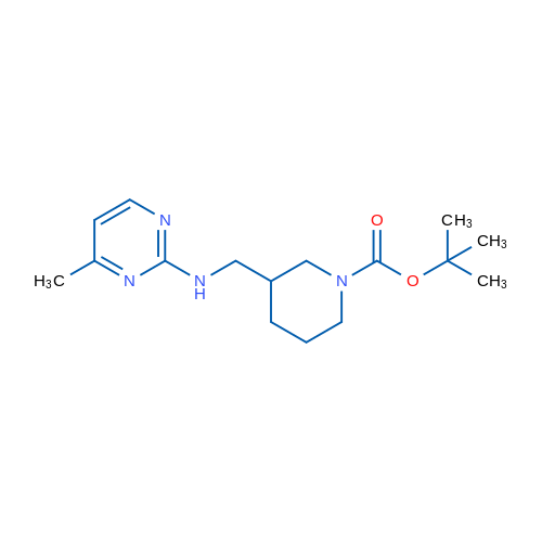 tert-Butyl 3-(((4-methylpyrimidin-2-yl)amino)methyl)piperidine-1-carboxylate 1g