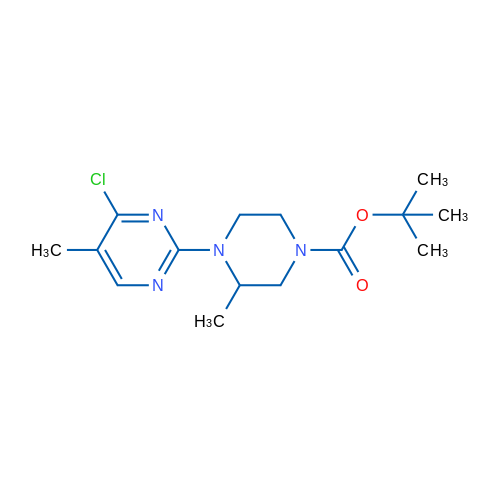 tert-Butyl 4-(4-chloro-5-methylpyrimidin-2-yl)-3-methylpiperazine-1-carboxylate 1g