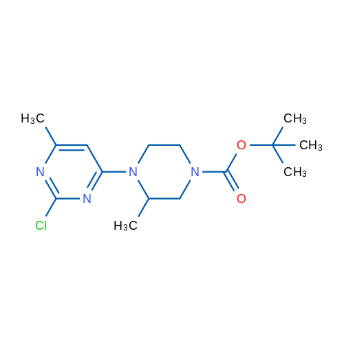 tert-Butyl 4-(2-chloro-6-methylpyrimidin-4-yl)-3-methylpiperazine-1-carboxylate 1g