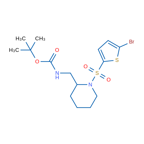 tert-Butyl ((1-((5-bromothiophen-2-yl)sulfonyl)piperidin-2-yl)methyl)carbamate 1g