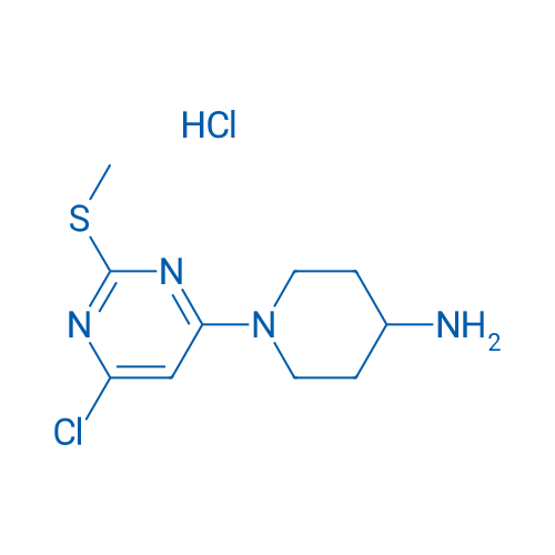 1-(6-Chloro-2-(methylthio)pyrimidin-4-yl)piperidin-4-amine hydrochloride 1g