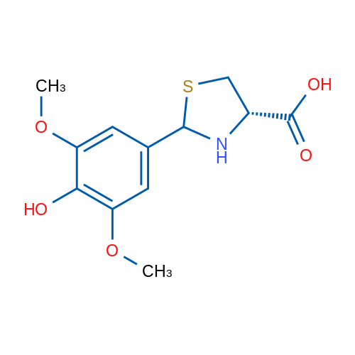 (4S)-2-(4-Hydroxy-3,5-dimethoxyphenyl)thiazolidine-4-carboxylic acid 1g