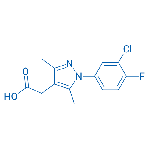 2-(1-(3-Chloro-4-fluorophenyl)-3,5-dimethyl-1H-pyrazol-4-yl)acetic acid 1g
