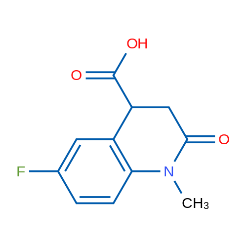 6-Fluoro-1-methyl-2-oxo-1,2,3,4-tetrahydroquinoline-4-carboxylic acid 1g