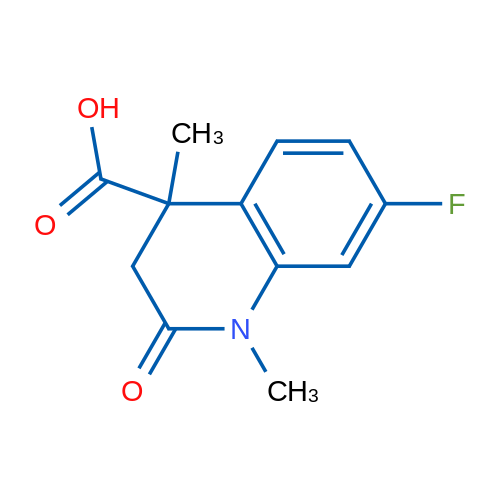 7-Fluoro-1,4-dimethyl-2-oxo-1,2,3,4-tetrahydroquinoline-4-carboxylic acid 1g