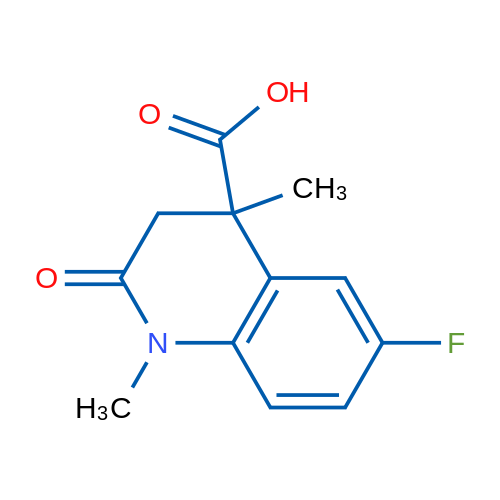 6-Fluoro-1,4-dimethyl-2-oxo-1,2,3,4-tetrahydroquinoline-4-carboxylic acid 1g