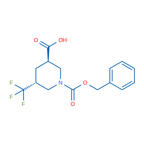 trans-1-((benzyloxy)carbonyl)-5-(trifluoromethyl)piperidine-3-carboxylic acid 1g