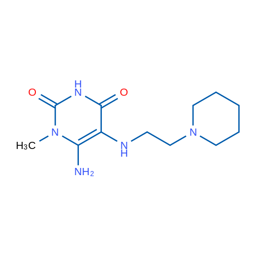 6-Amino-1-methyl-5-((2-(piperidin-1-yl)ethyl)amino)pyrimidine-2,4(1H,3H)-dione 1g