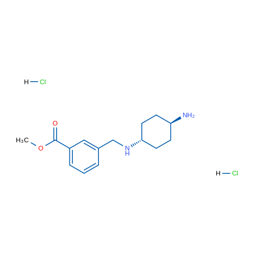 Methyl 3-((((1r,4r)-4-aminocyclohexyl)amino)methyl)benzoate dihydrochloride 1g
