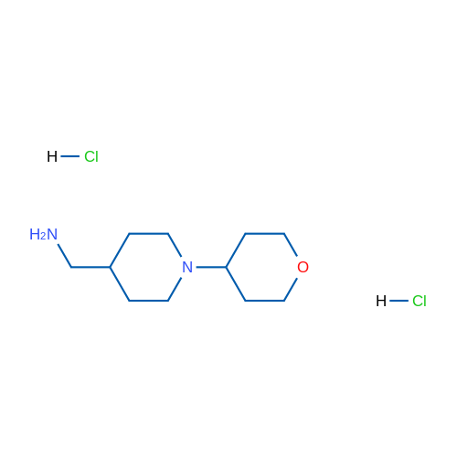 (1-(Tetrahydro-2H-pyran-4-yl)piperidin-4-yl)methanamine dihydrochloride 1g