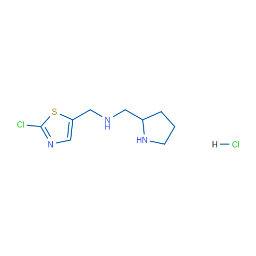 1-(2-Chlorothiazol-5-yl)-N-(pyrrolidin-2-ylmethyl)methanamine hydrochloride 1g