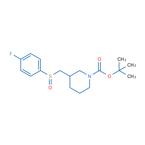 tert-Butyl 3-(((4-fluorophenyl)sulfinyl)methyl)piperidine-1-carboxylate 1g