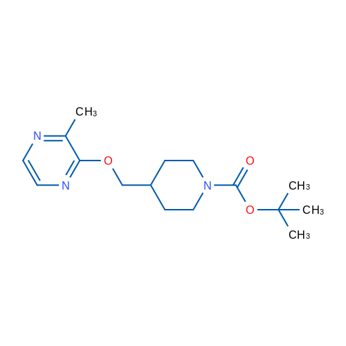 tert-Butyl 4-(((3-methylpyrazin-2-yl)oxy)methyl)piperidine-1-carboxylate 1g