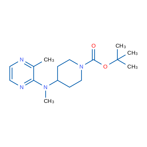 tert-Butyl 4-(methyl(3-methylpyrazin-2-yl)amino)piperidine-1-carboxylate 1g