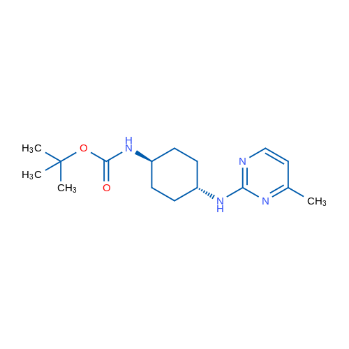 tert-Butyl (trans-4-((4-methylpyrimidin-2-yl)amino)cyclohexyl)carbamate 1g