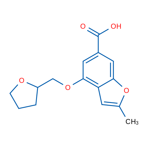 2-Methyl-4-((tetrahydrofuran-2-yl)methoxy)benzofuran-6-carboxylic acid 1g