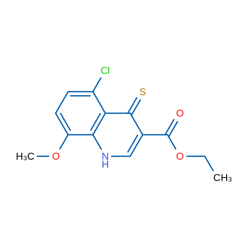 Ethyl 5-chloro-8-methoxy-4-thioxo-1,4-dihydroquinoline-3-carboxylate 1g
