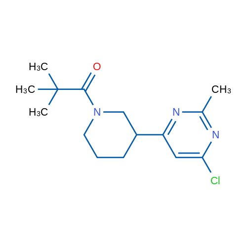 1-(3-(6-Chloro-2-methylpyrimidin-4-yl)piperidin-1-yl)-2,2-dimethylpropan-1-one 1g