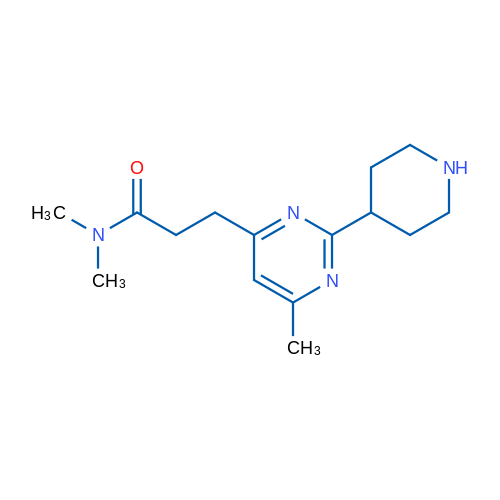 N,N-Dimethyl-3-(6-methyl-2-(piperidin-4-yl)pyrimidin-4-yl)propanamide 1g