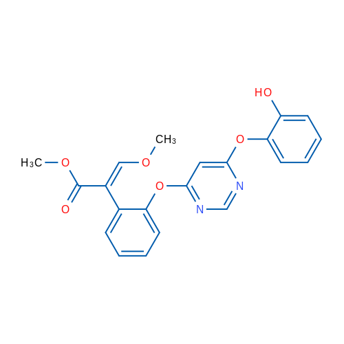 (E)-Methyl 2-(2-((6-(2-hydroxyphenoxy)pyrimidin-4-yl)oxy)phenyl)-3-methoxyacrylate 1g