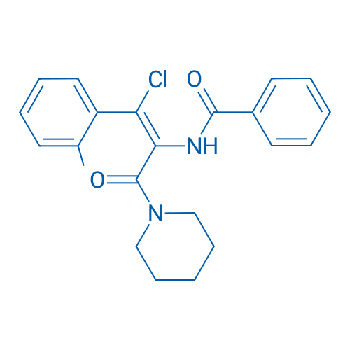 (Z)-N-(1-Chloro-3-oxo-3-(piperidin-1-yl)-1-(o-tolyl)prop-1-en-2-yl)benzamide 250mg