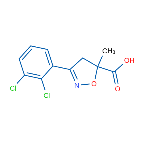 3-(2,3-Dichlorophenyl)-5-methyl-4,5-dihydroisoxazole-5-carboxylic acid 1g