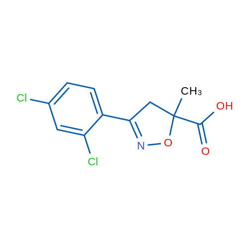 3-(2,4-Dichlorophenyl)-5-methyl-4,5-dihydroisoxazole-5-carboxylic acid 1g