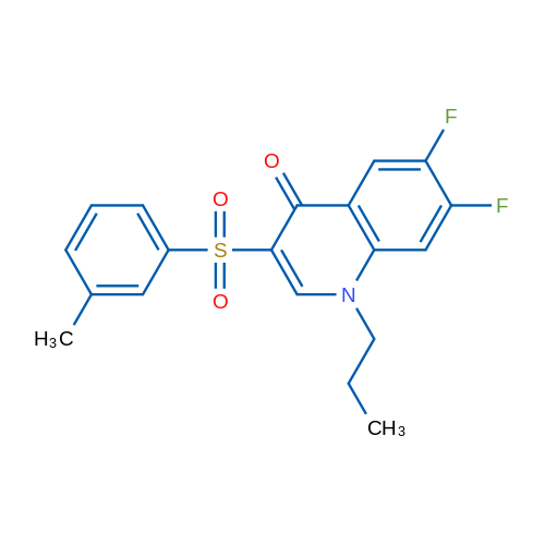 6,7-Difluoro-3-(3-methylbenzenesulfonyl)-1-propyl-1,4-dihydroquinolin-4-one 1g