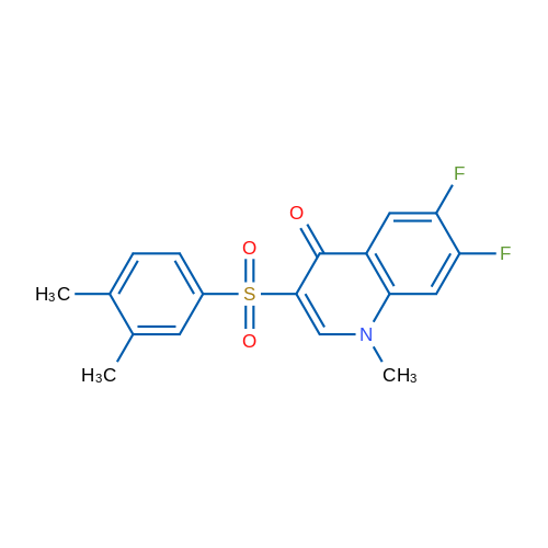 3-((3,4-Dimethylphenyl)sulfonyl)-6,7-difluoro-1-methylquinolin-4(1H)-one 1g