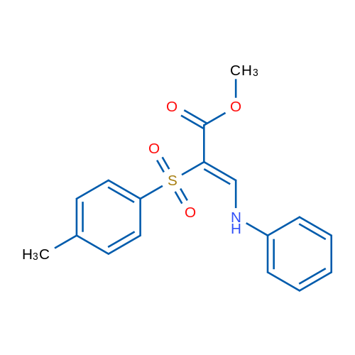 Methyl (2Z)-2-(4-methylbenzenesulfonyl)-3-(phenylamino)prop-2-enoate 1g