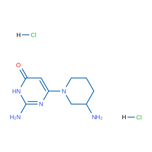 2-Amino-6-(3-aminopiperidin-1-yl)pyrimidin-4(3H)-one dihydrochloride 1g