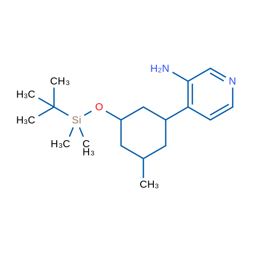 4-(3-((tert-Butyldimethylsilyl)oxy)-5-methylcyclohexyl)pyridin-3-amine 1g