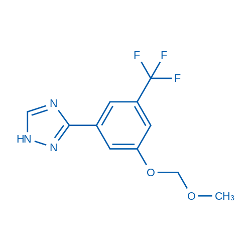 3-(3-(Methoxymethoxy)-5-(trifluoromethyl)phenyl)-1H-1,2,4-triazole 10mg