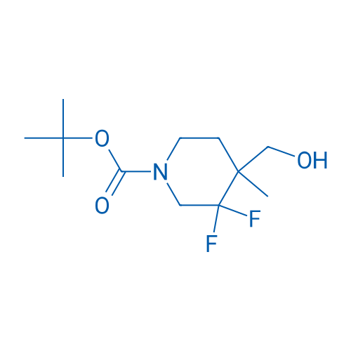 tert-butyl 3,3-Difluoro-4-(hydroxymethyl)-4-methylpiperidine-1-carboxylate 250mg
