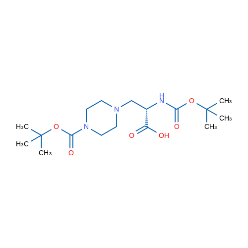 (S)-2-((tert-Butoxycarbonyl)amino)-3-(4-(tert-butoxycarbonyl)piperazin-1-yl)propanoic acid 1g