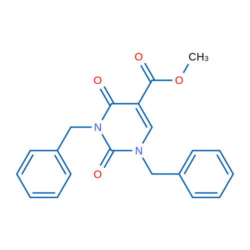 Methyl 1,3-dibenzyl-2,4-dioxo-1,2,3,4-tetrahydropyrimidine-5-carboxylate 1g