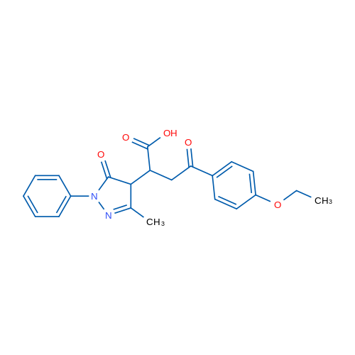 4-(4-Ethoxyphenyl)-2-(3-methyl-5-oxo-1-phenyl-4,5-dihydro-1H-pyrazol-4-yl)-4-oxobutanoic acid 1g