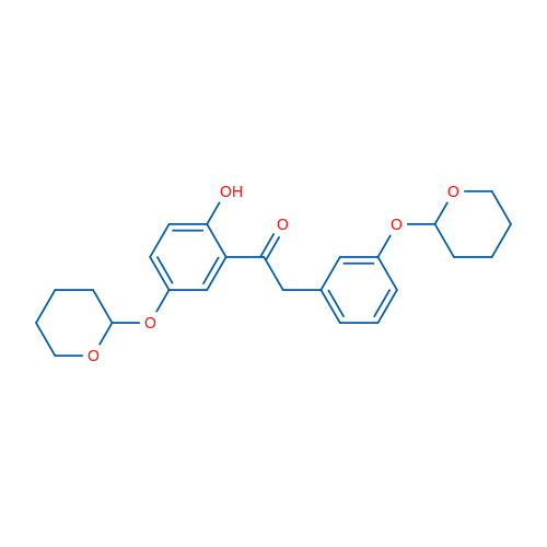 1-(2-Hydroxy-5-((tetrahydro-2H-pyran-2-yl)oxy)phenyl)-2-(3-((tetrahydro-2H-pyran-2-yl)oxy)phenyl)ethanone 1g