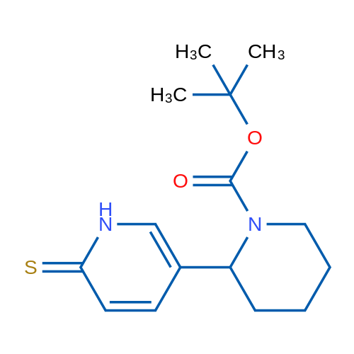 tert-Butyl 2-(6-thioxo-1,6-dihydropyridin-3-yl)piperidine-1-carboxylate 1g