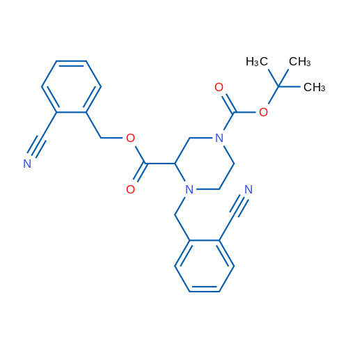 1-tert-Butyl 3-(2-cyanobenzyl) 4-(2-cyanobenzyl)piperazine-1,3-dicarboxylate 1g