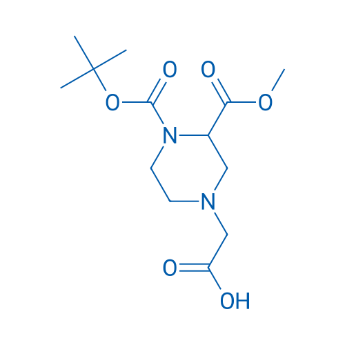 2-(4-(tert-Butoxycarbonyl)-3-(methoxycarbonyl)piperazin-1-yl)acetic acid 100mg