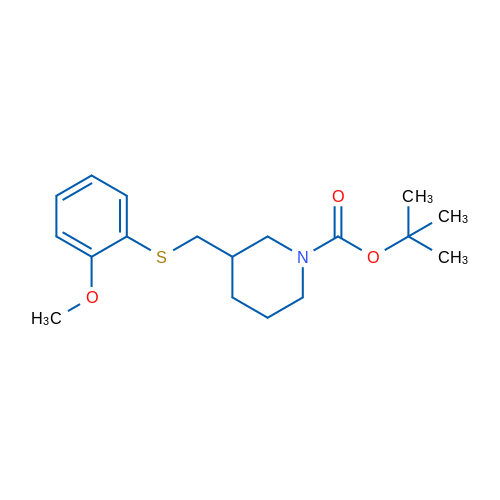 tert-Butyl 3-(((2-methoxyphenyl)thio)methyl)piperidine-1-carboxylate 1g
